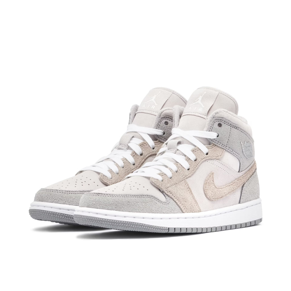 W AIR JORDAN 1 MID PARTICLE GREY