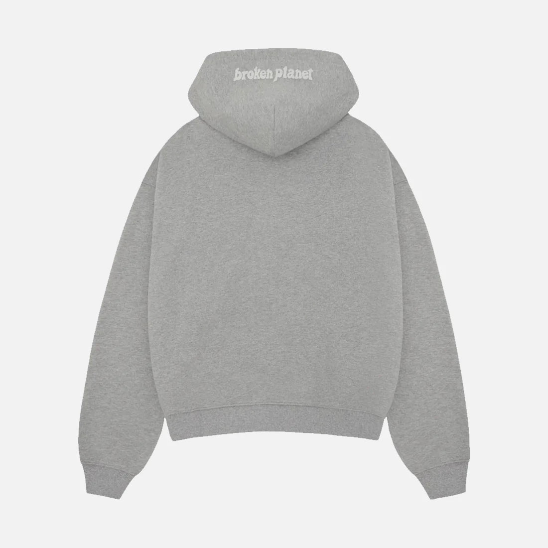Broken Planet Heather Grey Zip Up Hoodie