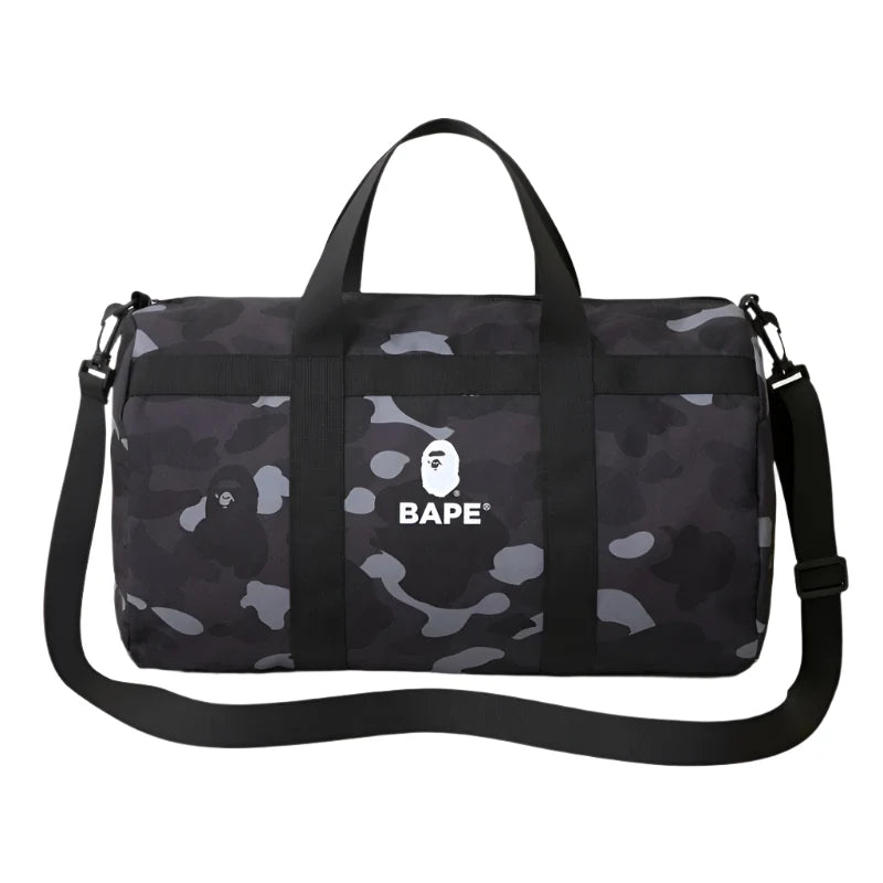 Bape camo black duffle bag