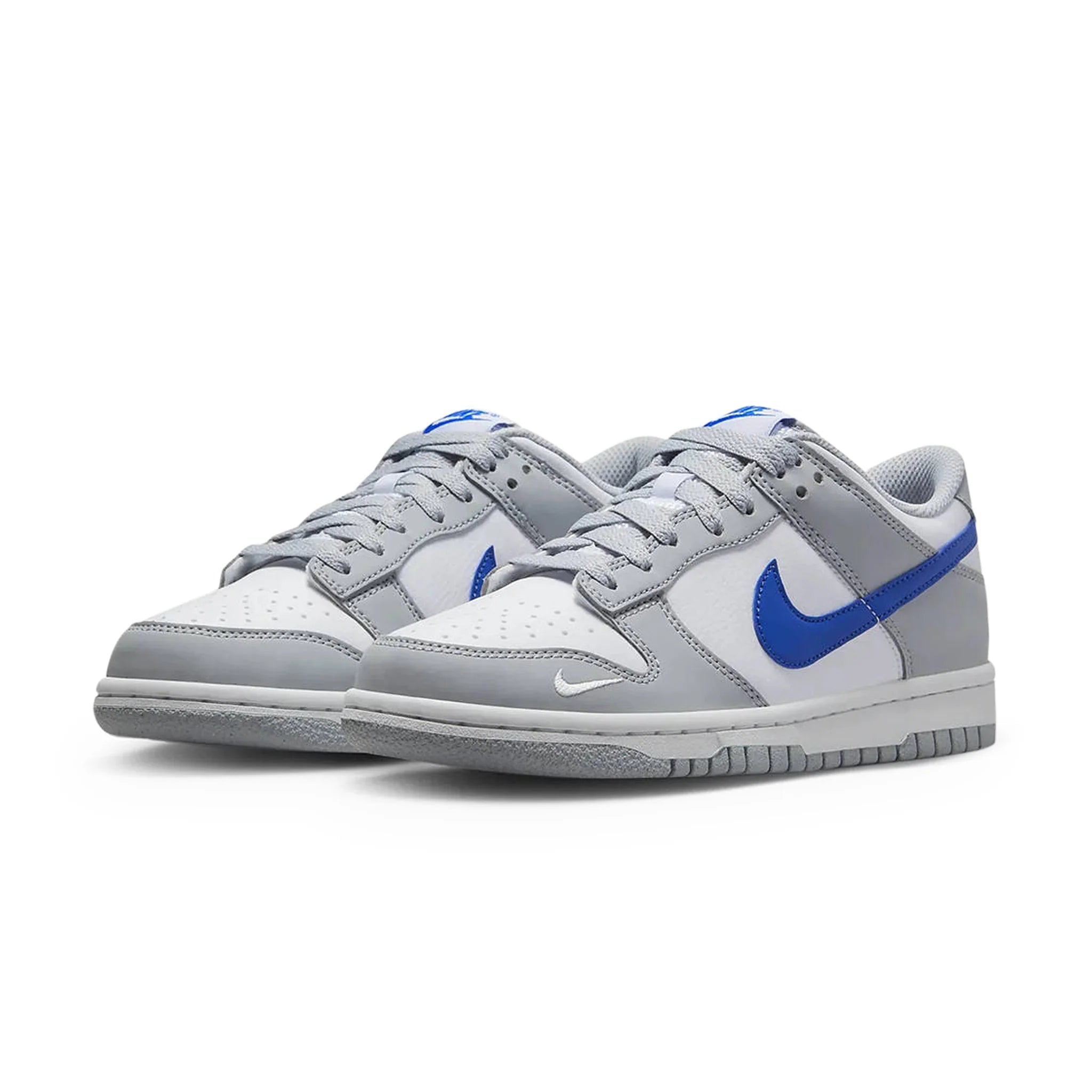 Nike Dunk Low Mini Swoosh Wolf Grey Game Royal (GS)
